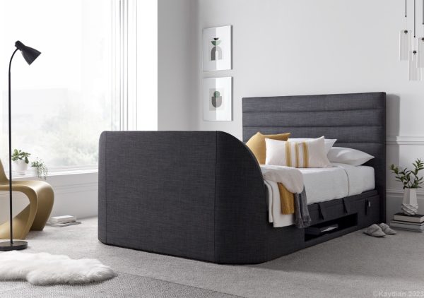Kaydian Appleby Ottoman TV Bed Slate Double | Bed Sava