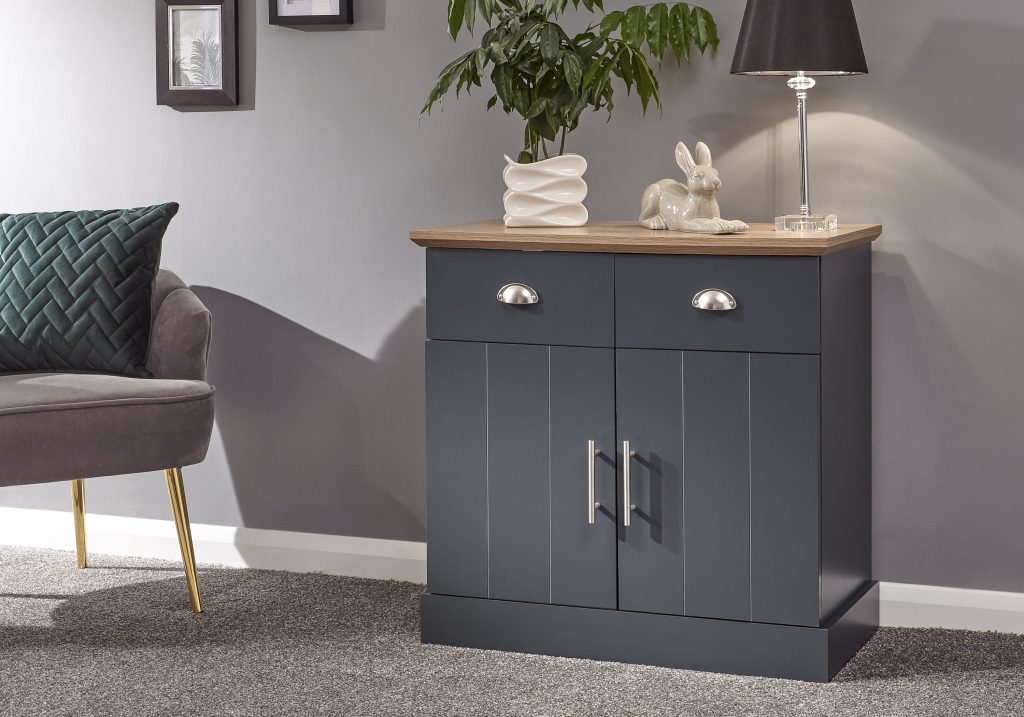 GFW Kendal Compact Sideboard -Slate Blue