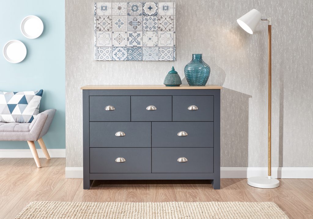 GFW Lancaster Merchants Chest -Slate Blue