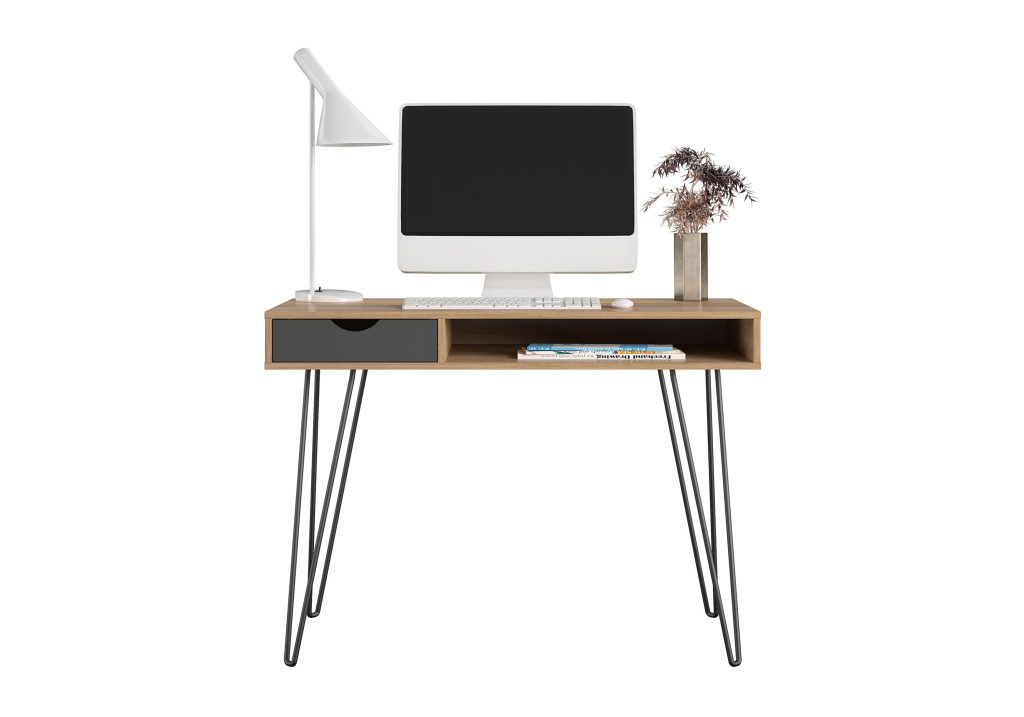 Novogratz Concord Desk With Storage-Natural