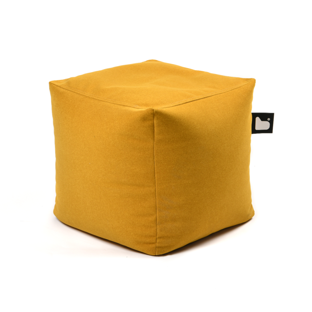 Extreme Lounging B Box Mustard Brushed Suede