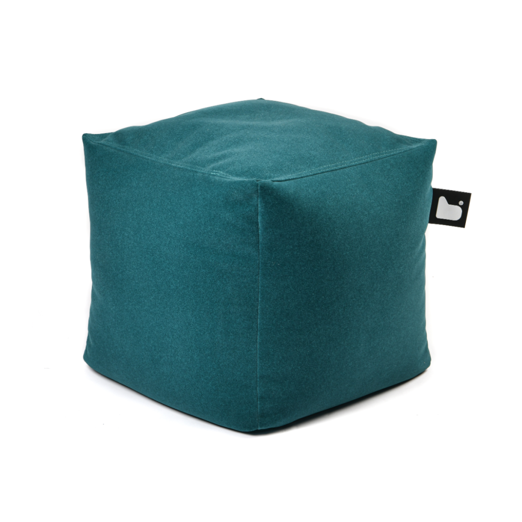 Extreme Lounging B Box Teal Brushed Suede