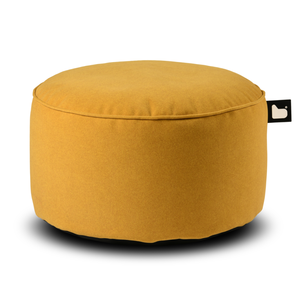 Extreme Lounging B Pouffe Brushed Suede Mustard