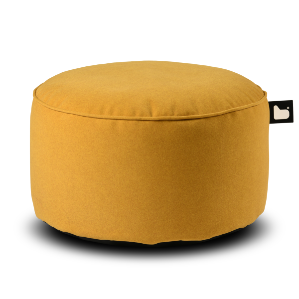 Extreme Lounging B Pouffe Brushed Suede Mustard | Bed Sava
