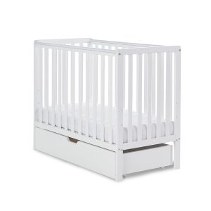 Obaby Bantam Space Saver Cot  Under Drawer  White | Bed Sava