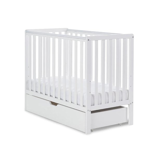 Obaby Bantam Space Saver Cot  Under Drawer  White | Bed Sava