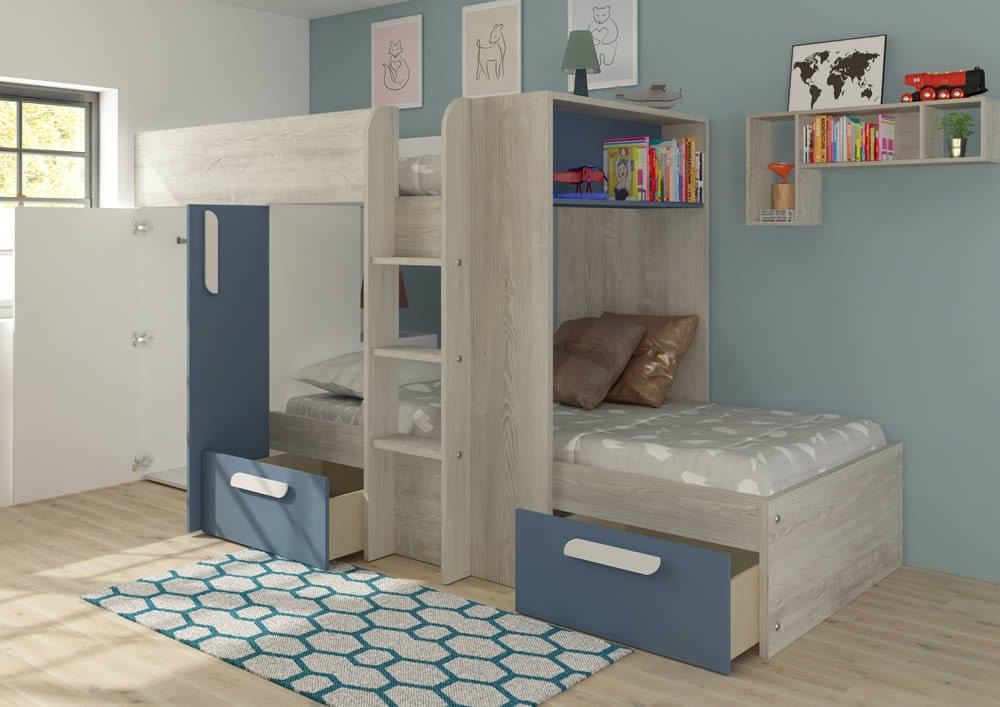 Trasman Barca Bunk Bed-Blue