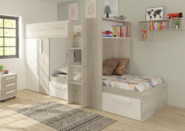 Trasman Barca Bunk Bed White | Bed Sava