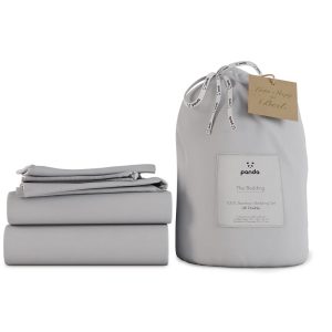 Panda Bamboo Bedding Complete Bedding Set Quiet Grey Single | Bed Sava