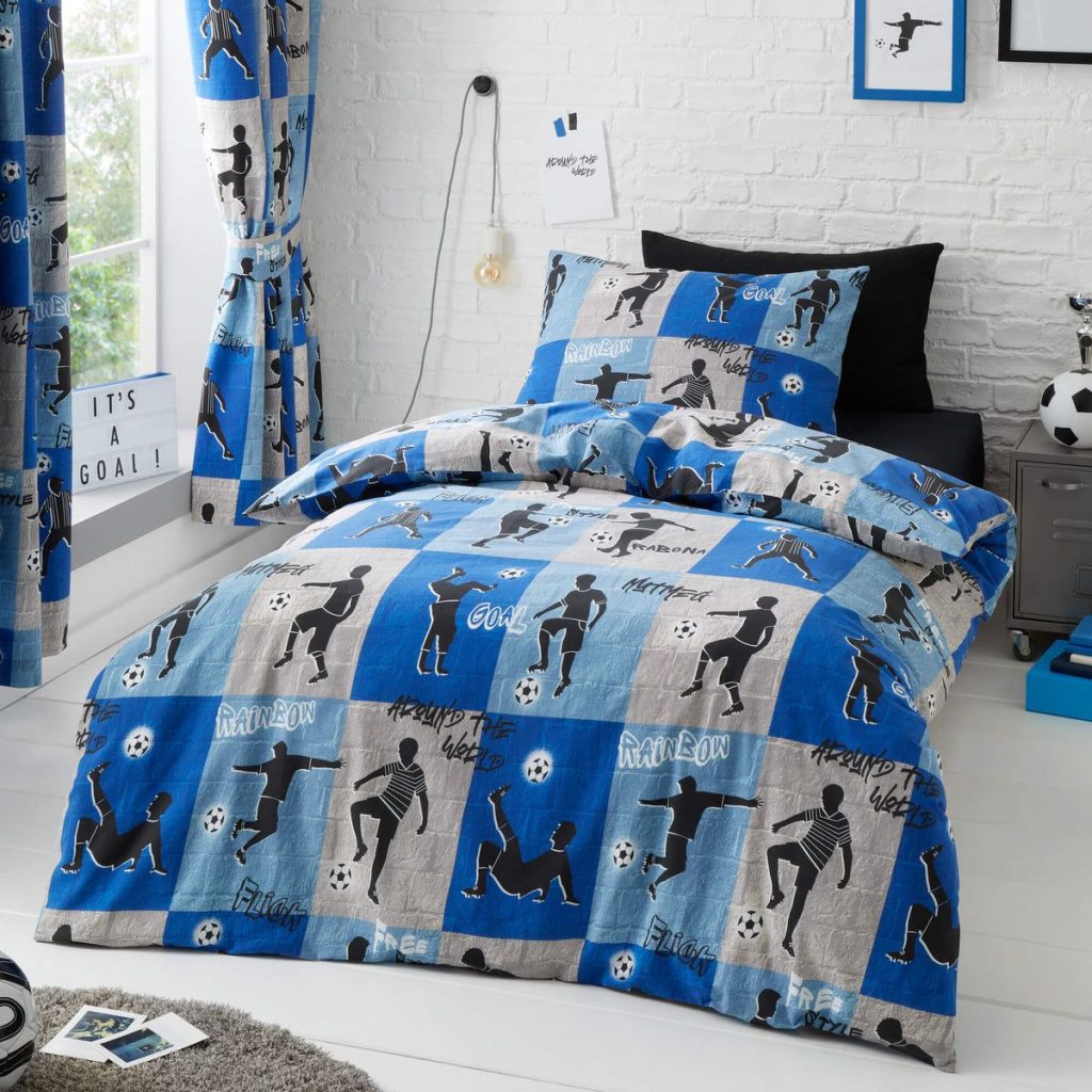 Happy Linen Co Freestyle Football Bedding-Single-Blue
