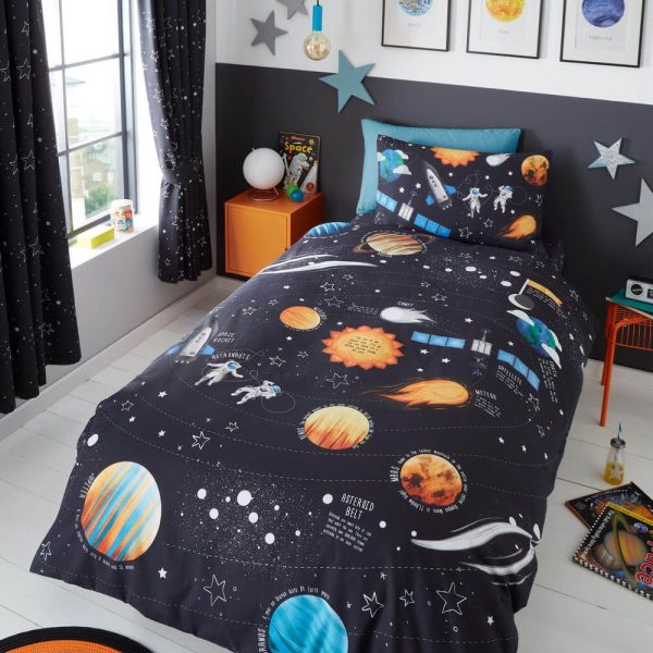 Happy Linen Co Solar System Space Bedding Double | Bed Sava