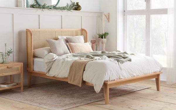 Birlea Astrid Wooden Rattan Bed Frame King Size | Bed Sava