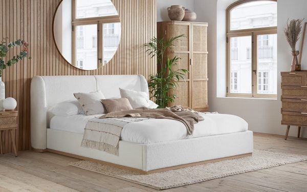 Birlea Eden Boucle Bed Frame Double | Bed Sava