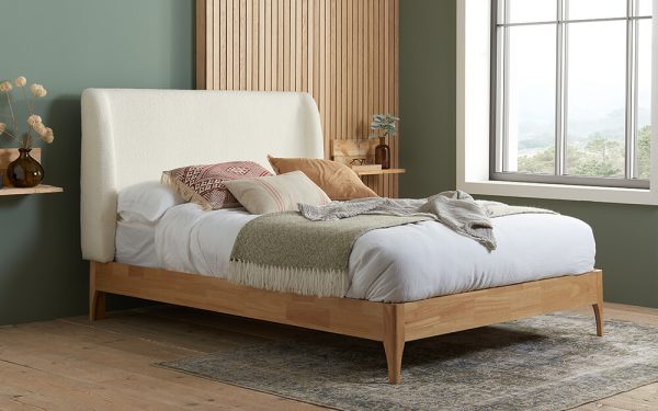 Birlea Halfden Bed Frame King Size Full Ottoman Storage Dark Grey | Bed Sava
