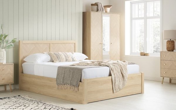 Birlea Herringford Wooden Ottoman Bed Frame King Size | Bed Sava