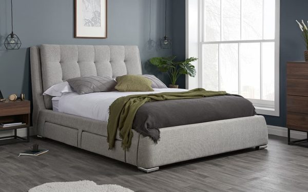 Birlea Mayfair Fabric Bed Frame King Size | Bed Sava