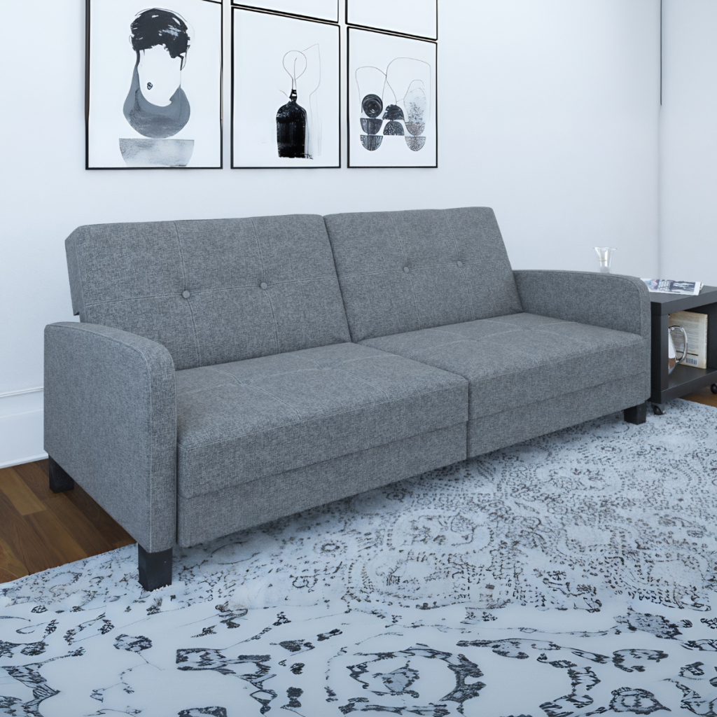 Dorel Boston Sofa Bed Grey Linen