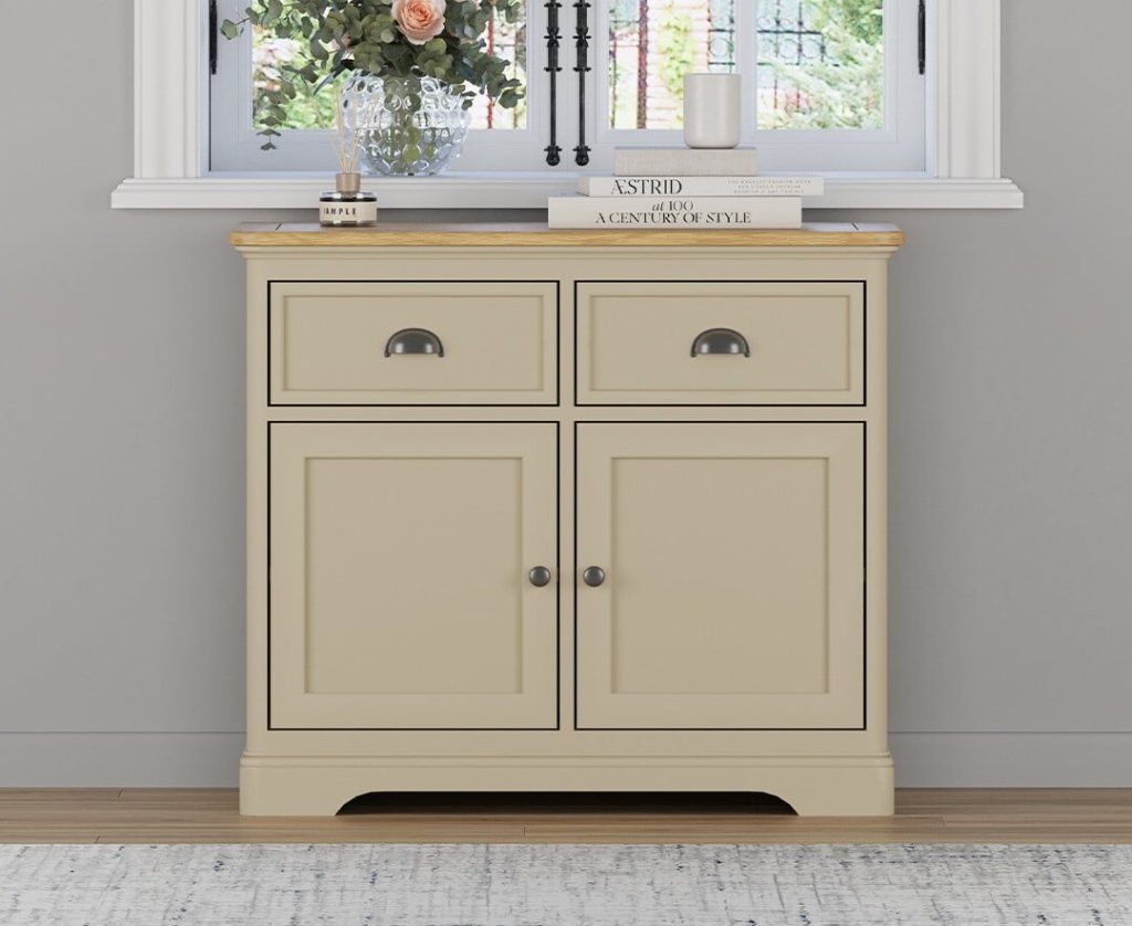 Madley Oak and Cream Painted Small Sideboard