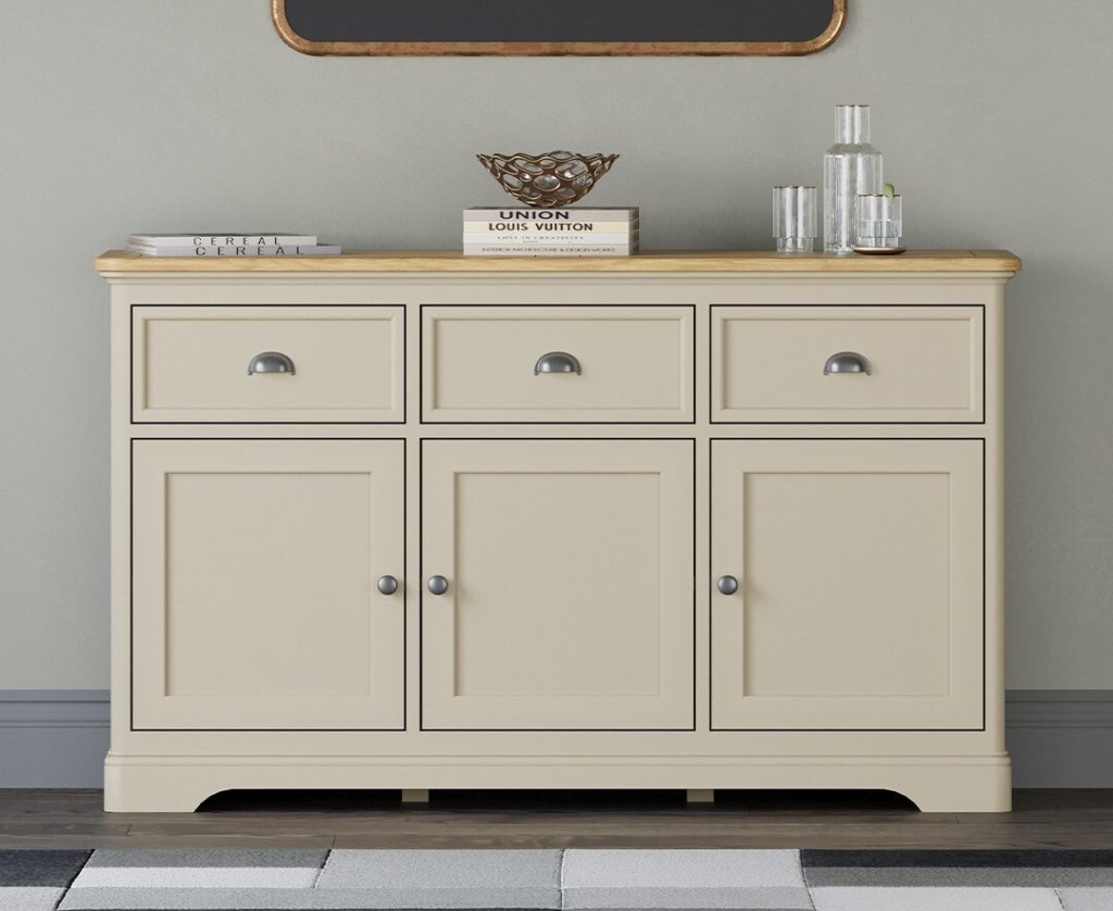 Madley Oak and Cream Painted Large Sideboard