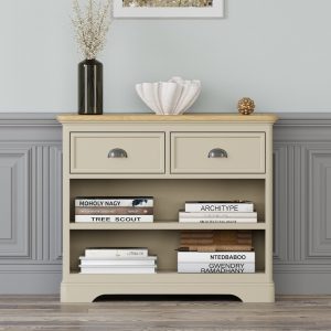 Madley Oak and Cream Painted Storage Console Table | Bed Sava