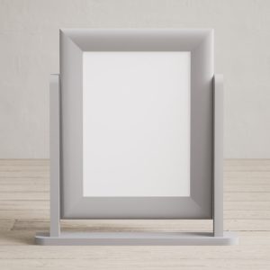 Light Grey Painted Dressing Table Mirror | Bed Sava