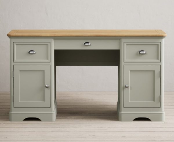 Brampton Soft Green Painted Computer Desk | Bed Sava