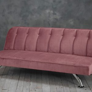 LPD Brighton Pink Fabric Sofa Bed | Bed Sava
