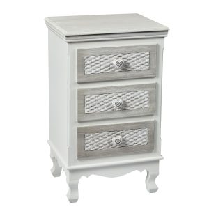 LPD Brittany 3 Drawer Bedside | Bed Sava