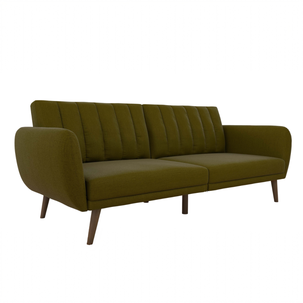 Dorel Brittany Two Seater Sofa Bed-Green