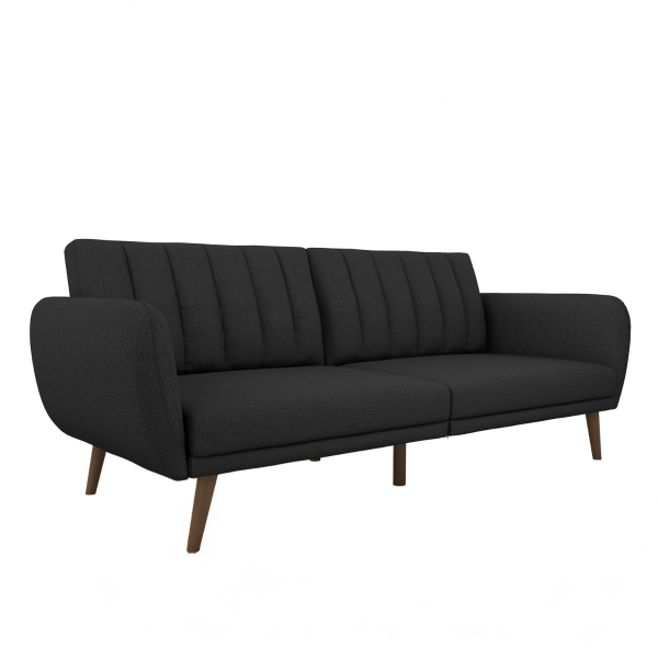 Dorel Brittany Two Seater Sofa Bed Dark Grey | Bed Sava