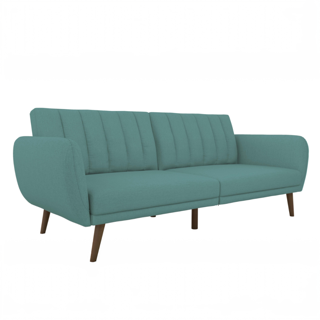Dorel Brittany Two Seater Sofa Bed-Light Blue