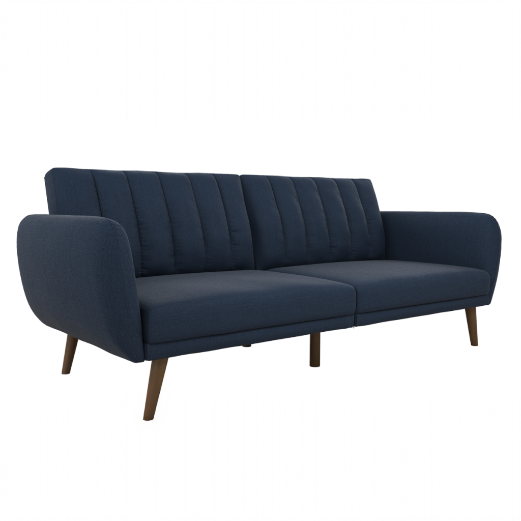 Dorel Brittany Two Seater Sofa Bed-Navy Blue