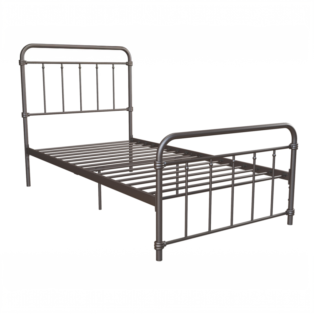 Dorel Wallace Metal Bed Frame-Bronze-Single