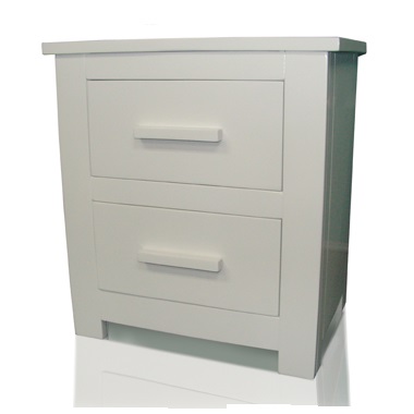 Flintshire Buckley White Finish Bedside Cabinet