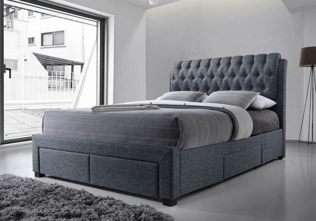Artisan 4 drawer fabric bed frame -Kingsize