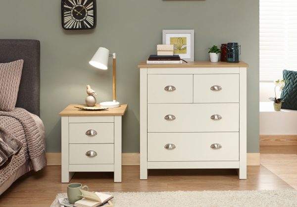 GFW Lancaster 2 + 2 Drawer Chest  Cream | Bed Sava