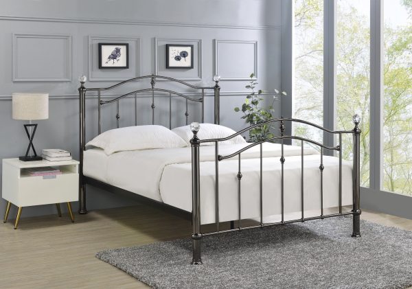 Limelight Callisto Black Chrome Bed Frame Kingsize | Bed Sava