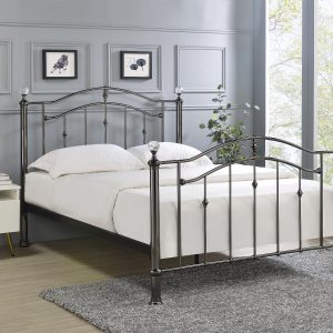 Limelight Callisto Black Chrome Bed Frame Double | Bed Sava