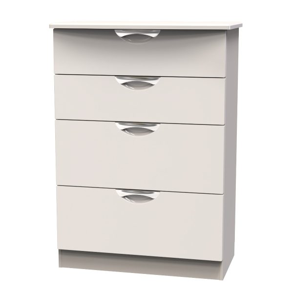 Welcome Furniture Camden 4 Drawer Deep Chest  Kashmir Gloss | Bed Sava