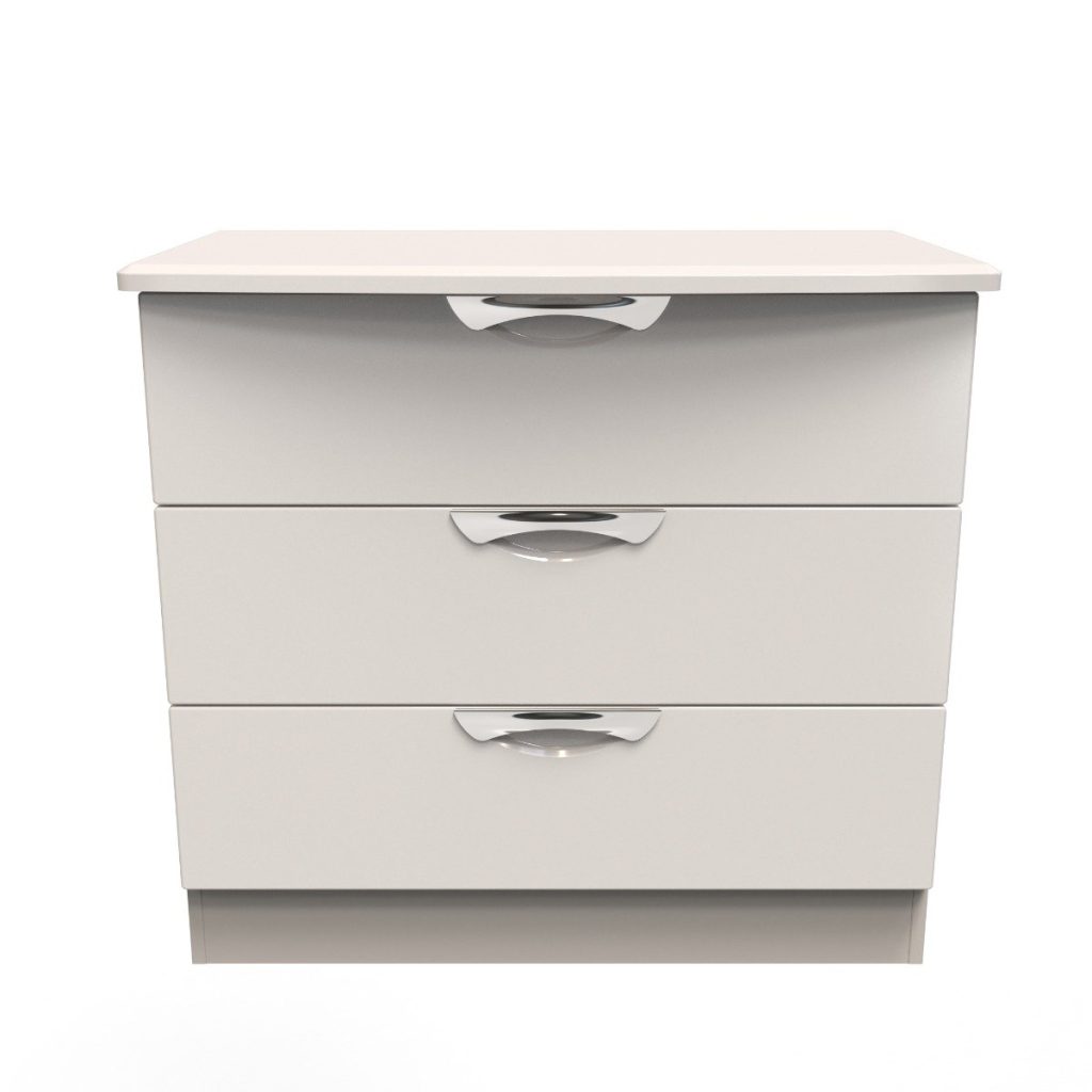 Welcome Furniture Camden 3 Drawer Chest-Kashmir Gloss