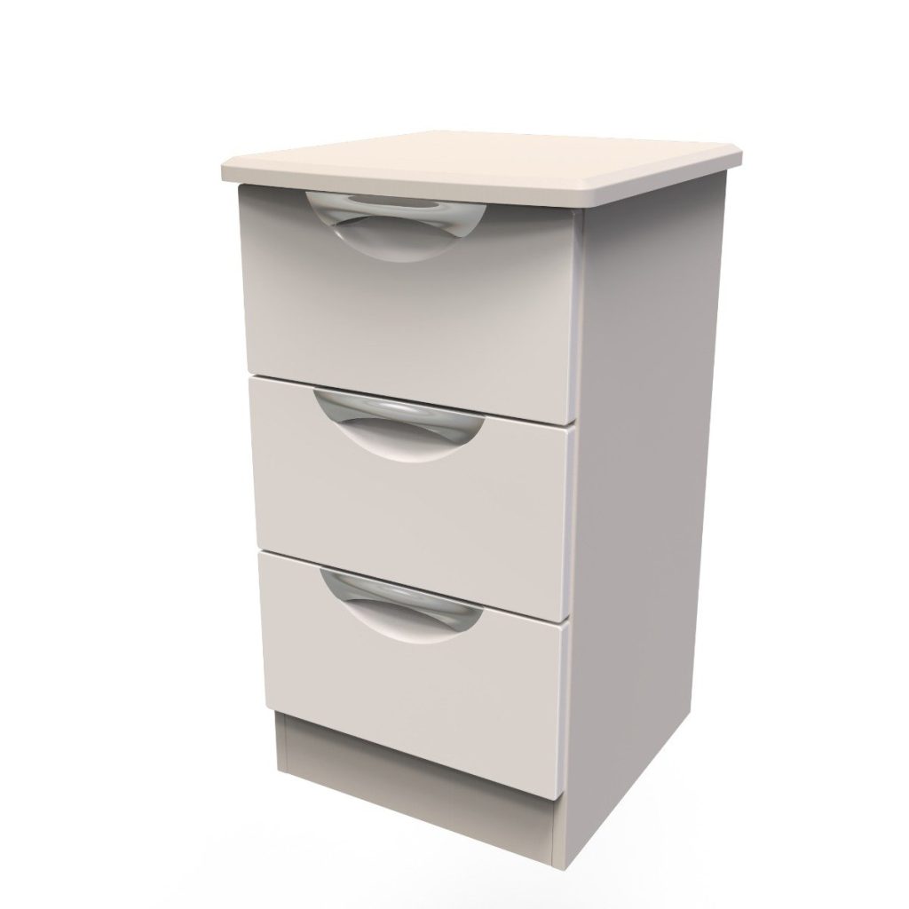 Welcome Furniture Camden 3 Drawer Locker Kashmir Gloss