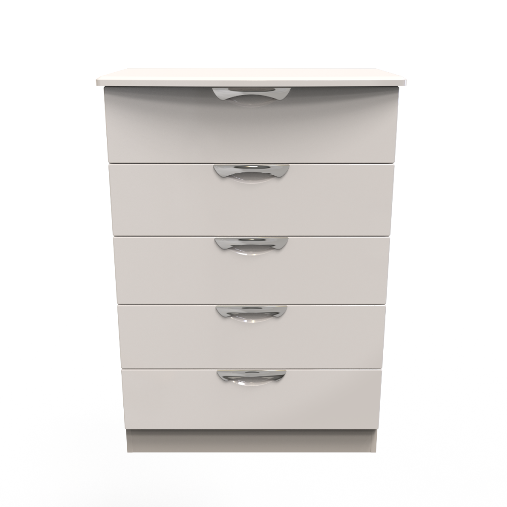 Welcome Furniture Camden 5 Drawer Chest-Kashmir Gloss