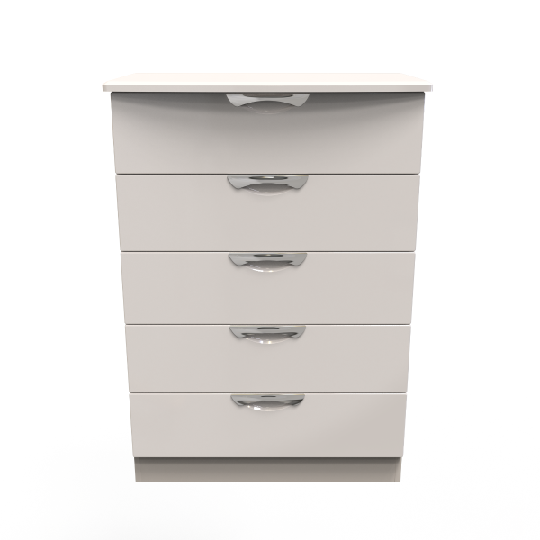 Welcome Furniture Camden 5 Drawer Chest Kashmir Gloss | Bed Sava