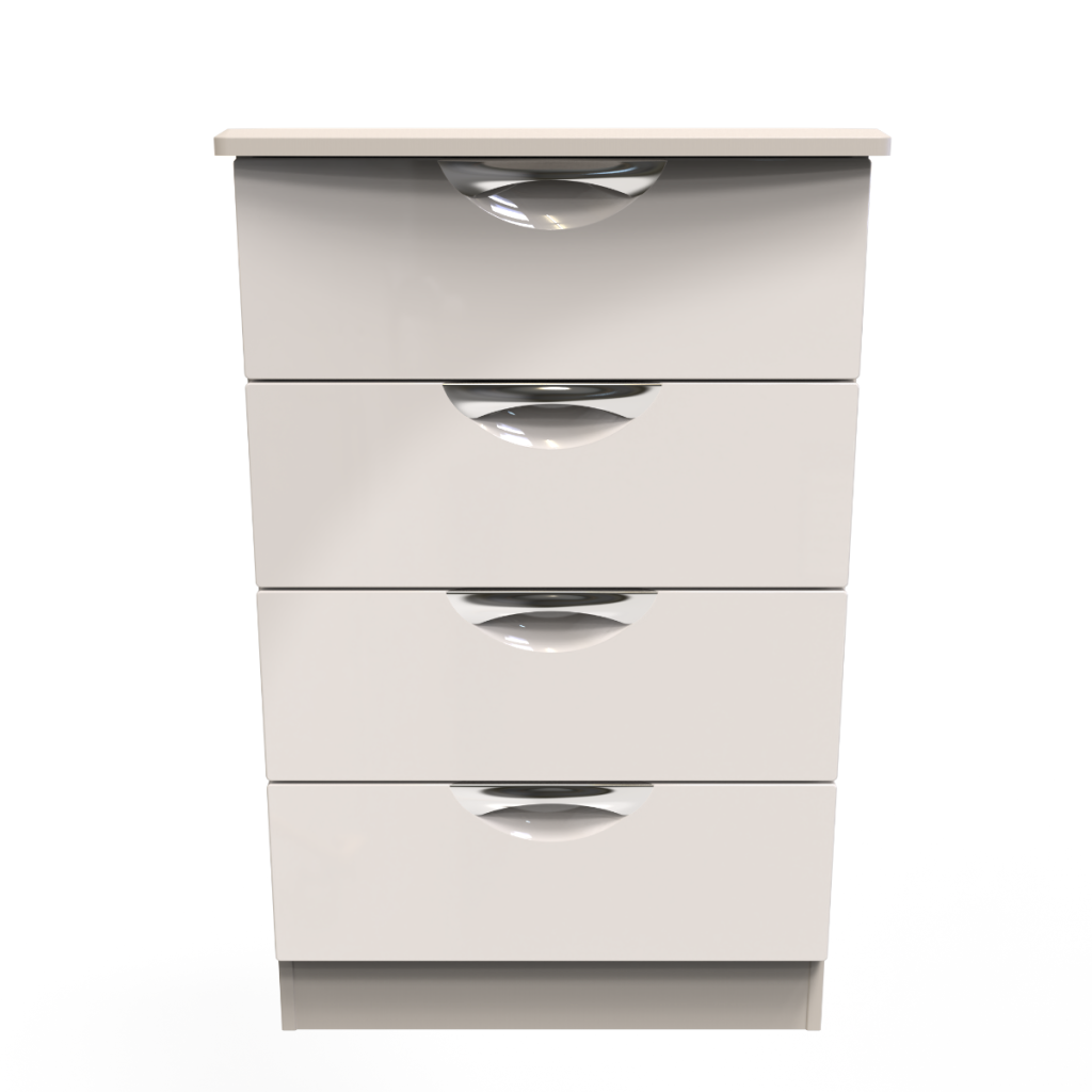 Welcome Furniture Camden 4 Drawer Midi Chest-Kashmir Gloss