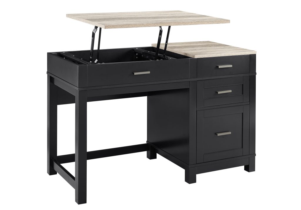 Dorel Carver Lift Top Desk-Black