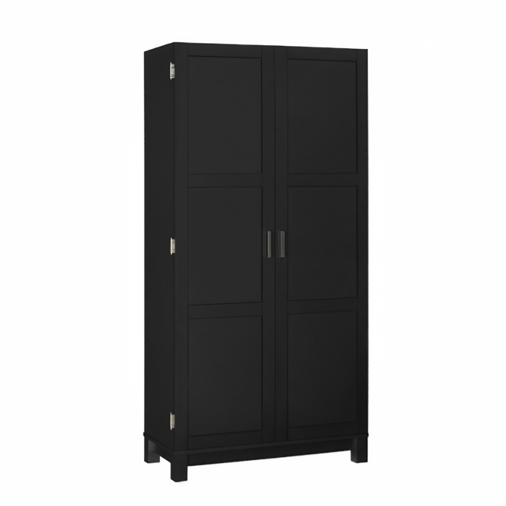 Dorel Carver 64" Storage Cabinet-Black