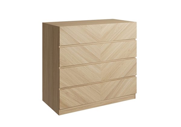 GFW Catania 4 Drawer Chest Oak | Bed Sava