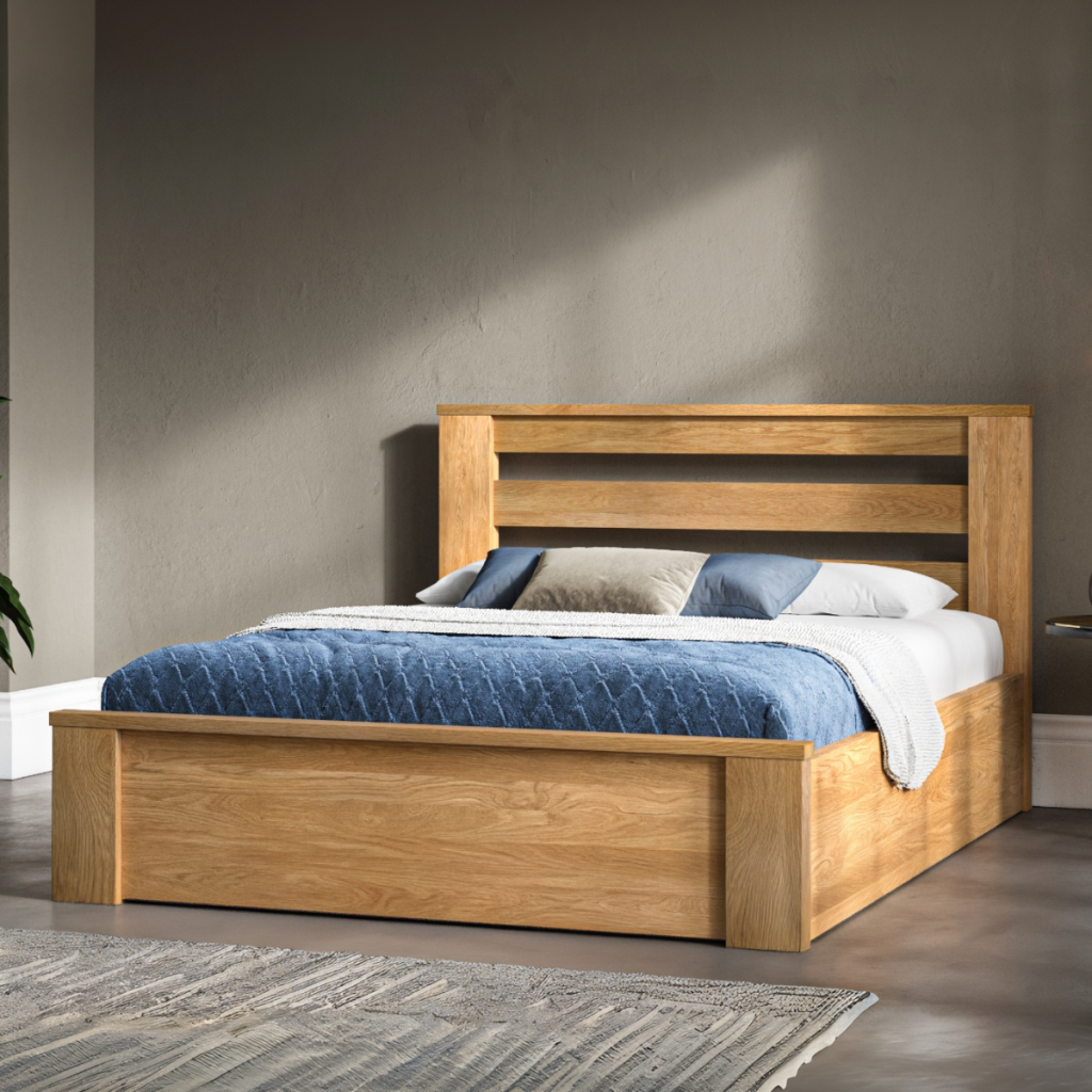Emporia Beds Charnwood Solid Oak Ottoman-SuperKing