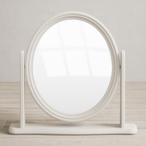 Chateau Soft White Painted Dressing Table Mirror | Bed Sava