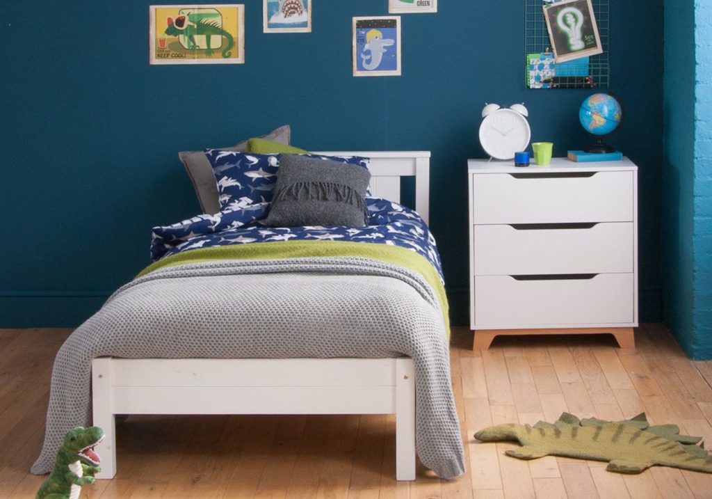Little Folks Classic Beech Bed Frame White